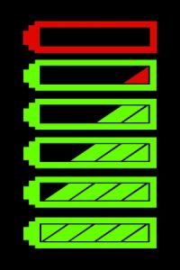 9844870 - battery level indicator vector symbol